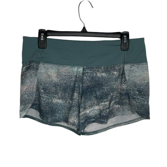 Lululemon Azurite Mint Tint Multi Mystic Green Run Times II Shorts 4" Inseam - Picture 2 of 9